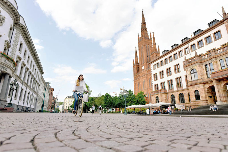 Wiesbaden and the region can be explored very well by bike.