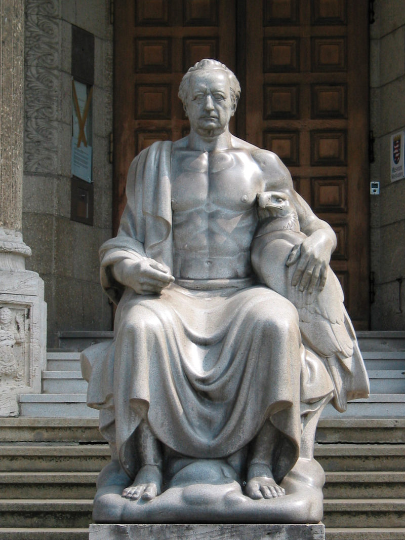 Goethe Monument in front of the Museum Wiesbaden