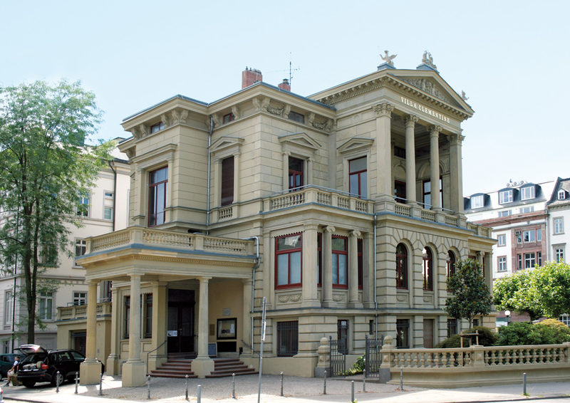 The Villa Clementine was built in 1882 in the Roman- Pompeian style.